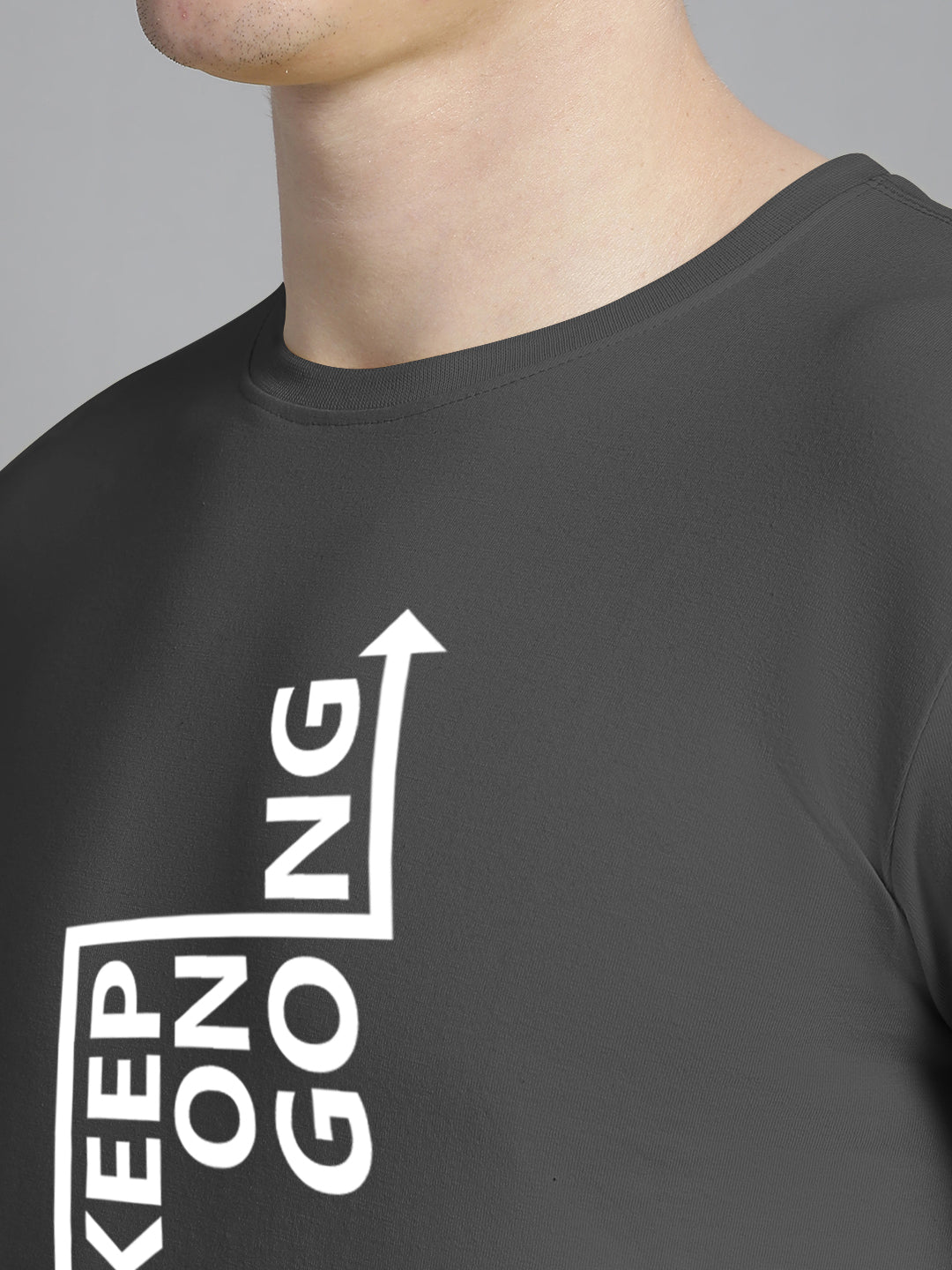 Fbar Keep On Going Cotton Round Neck T-Shirt - Friskers