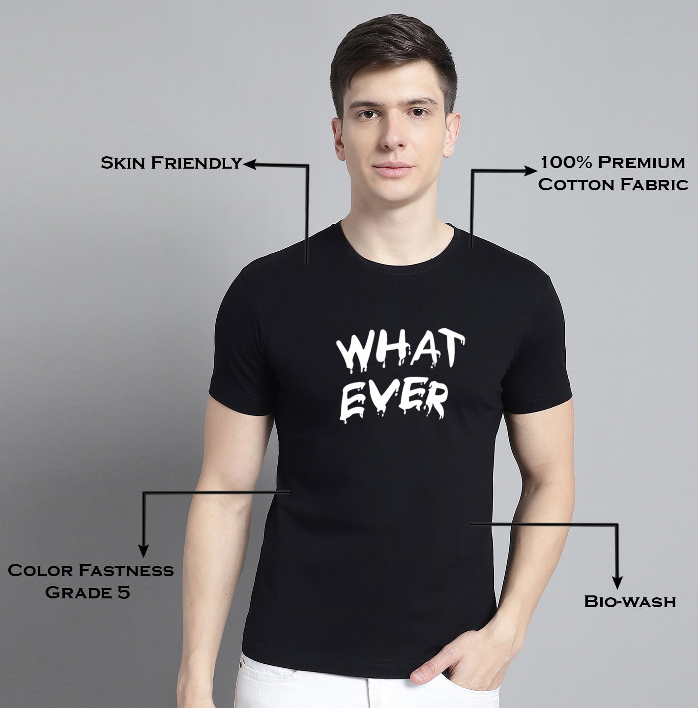 Fbar What Ever Cotton Round Neck T-Shirt - Friskers
