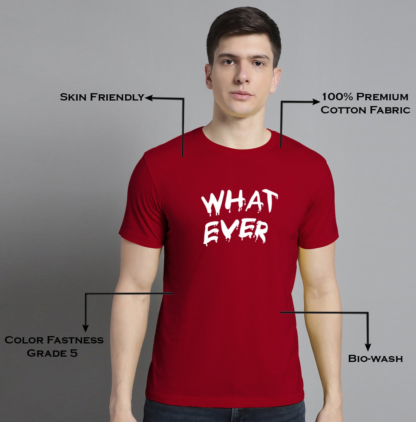 Fbar What Ever Cotton Round Neck T-Shirt - Friskers