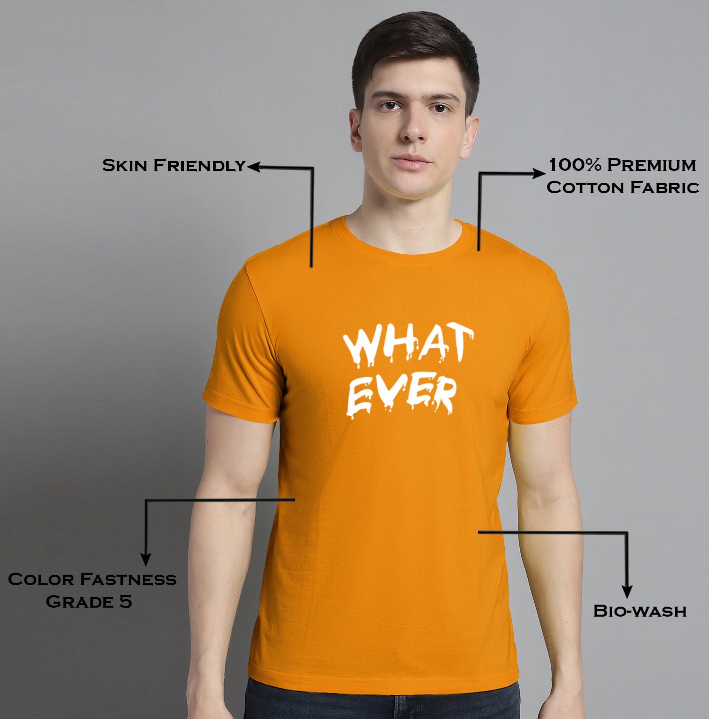 Fbar What Ever Cotton Round Neck T-Shirt - Friskers