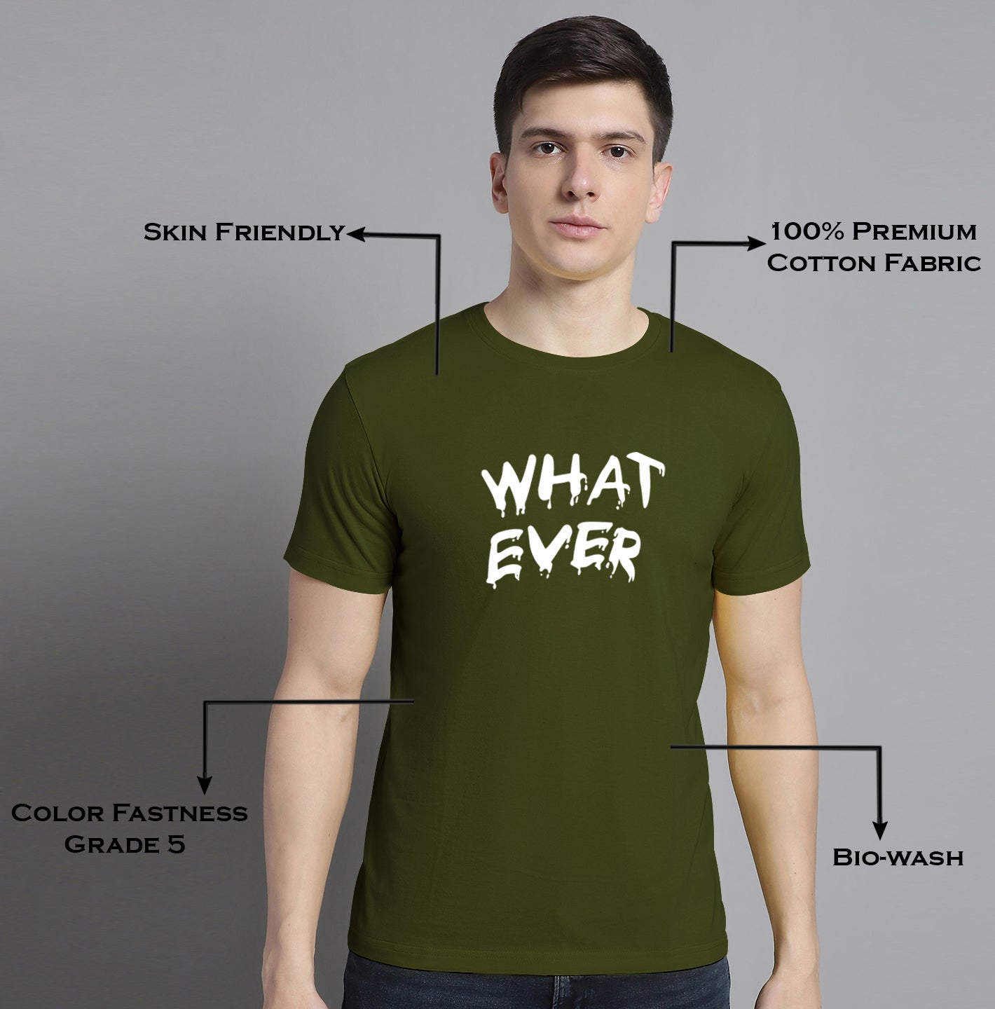 Fbar What Ever Cotton Round Neck T-Shirt - Friskers