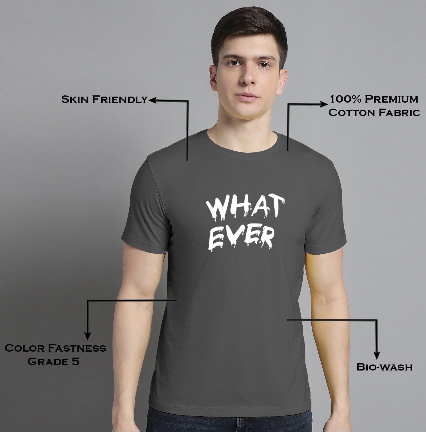 Fbar What Ever Cotton Round Neck T-Shirt - Friskers