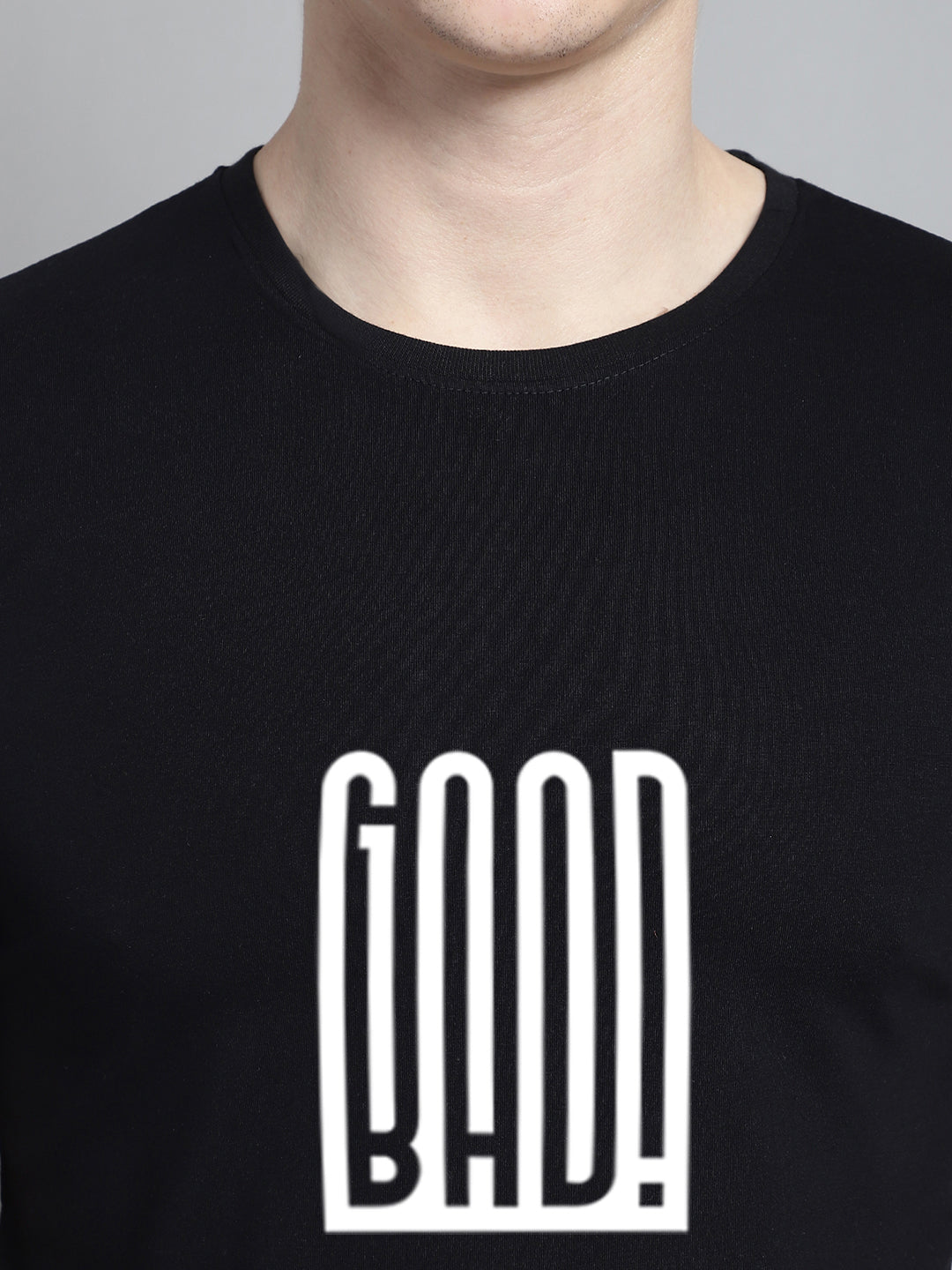 Fbar Good Bad Cotton Round Neck T-Shirt - Friskers