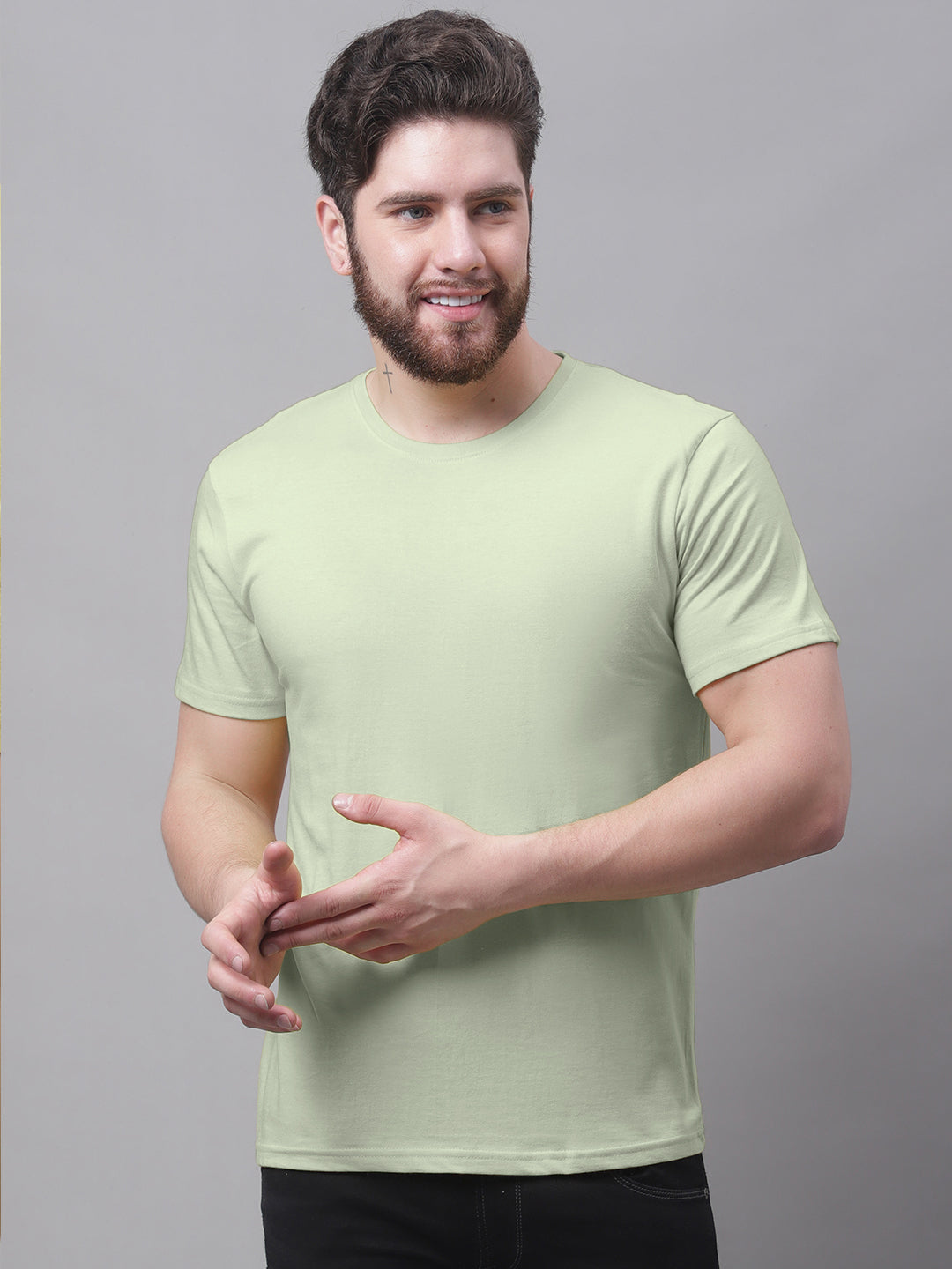 Men's Pack Of 2 Pure Cotton Half Sleeve T-shirt - Friskers