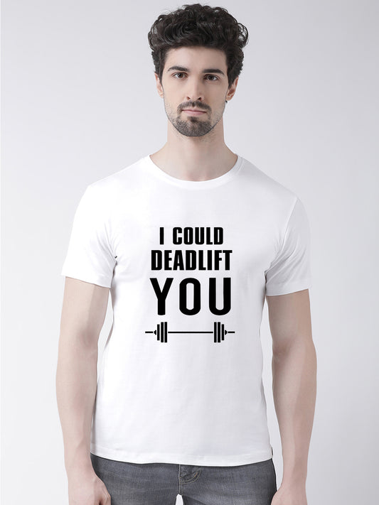 Deadlift Printed Round Neck T-shirt - Friskers