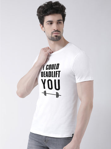 Deadlift Printed Round Neck T-shirt - Friskers