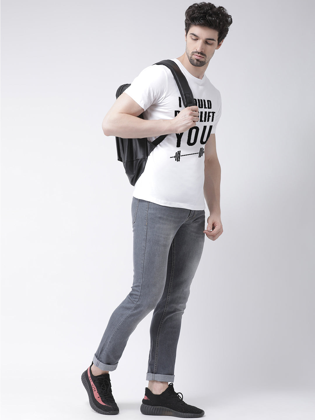 Deadlift Printed Round Neck T-shirt - Friskers