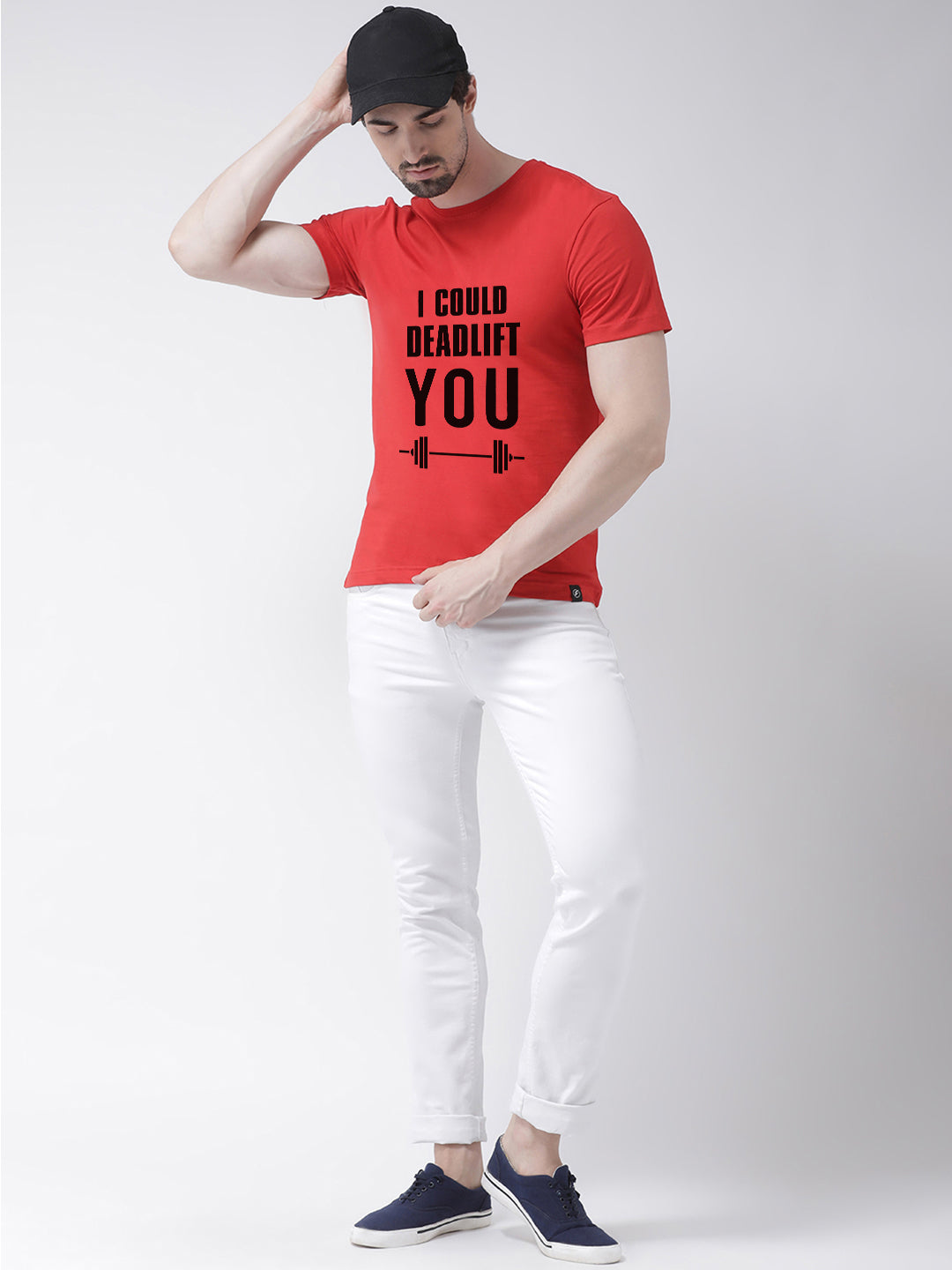 Deadlift Printed Round Neck T-shirt - Friskers