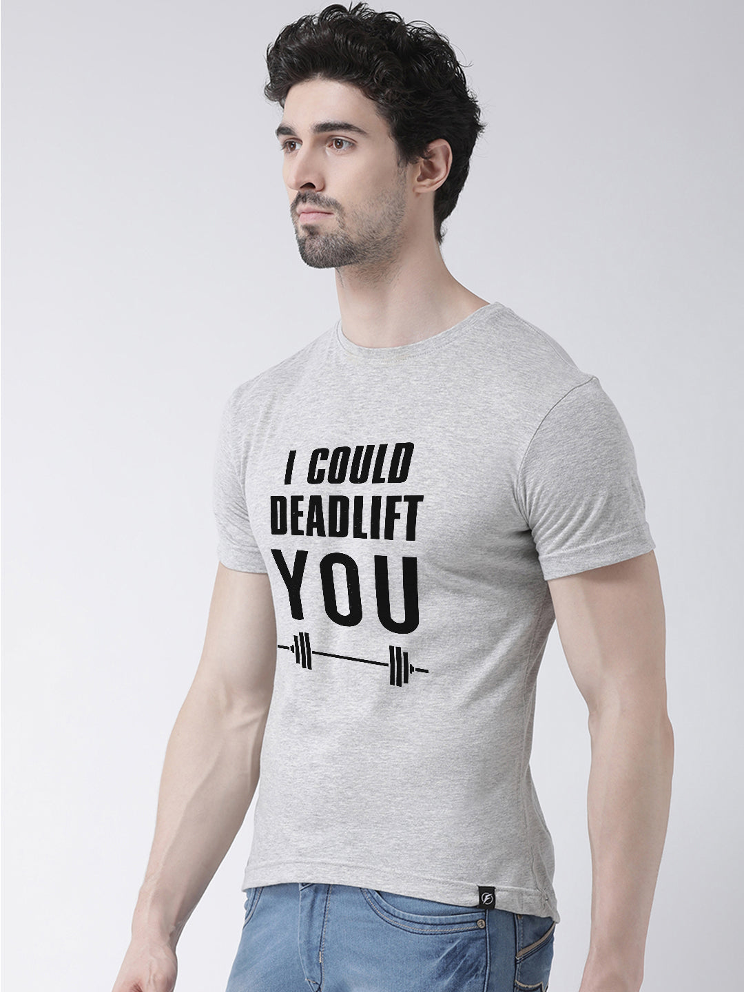 Deadlift Printed Round Neck T-shirt - Friskers