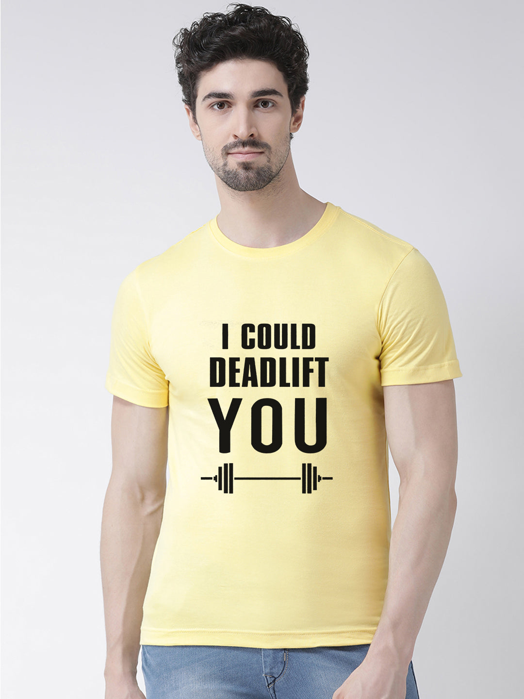 Deadlift Printed Round Neck T-shirt - Friskers