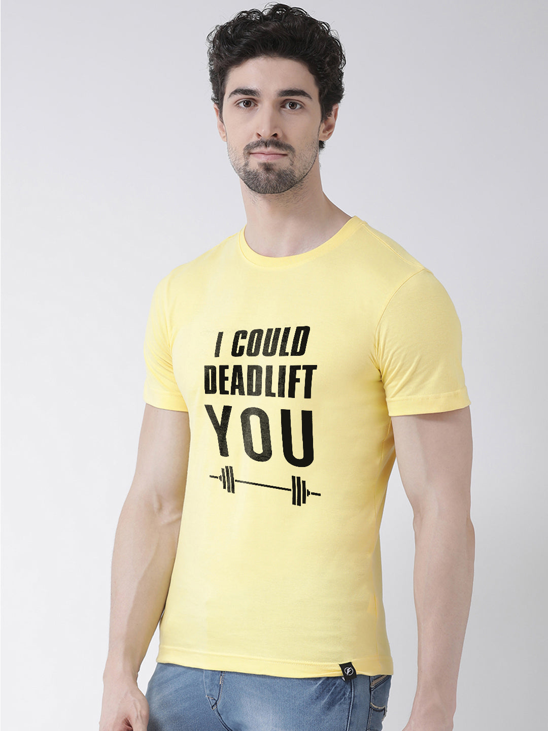Deadlift Printed Round Neck T-shirt - Friskers