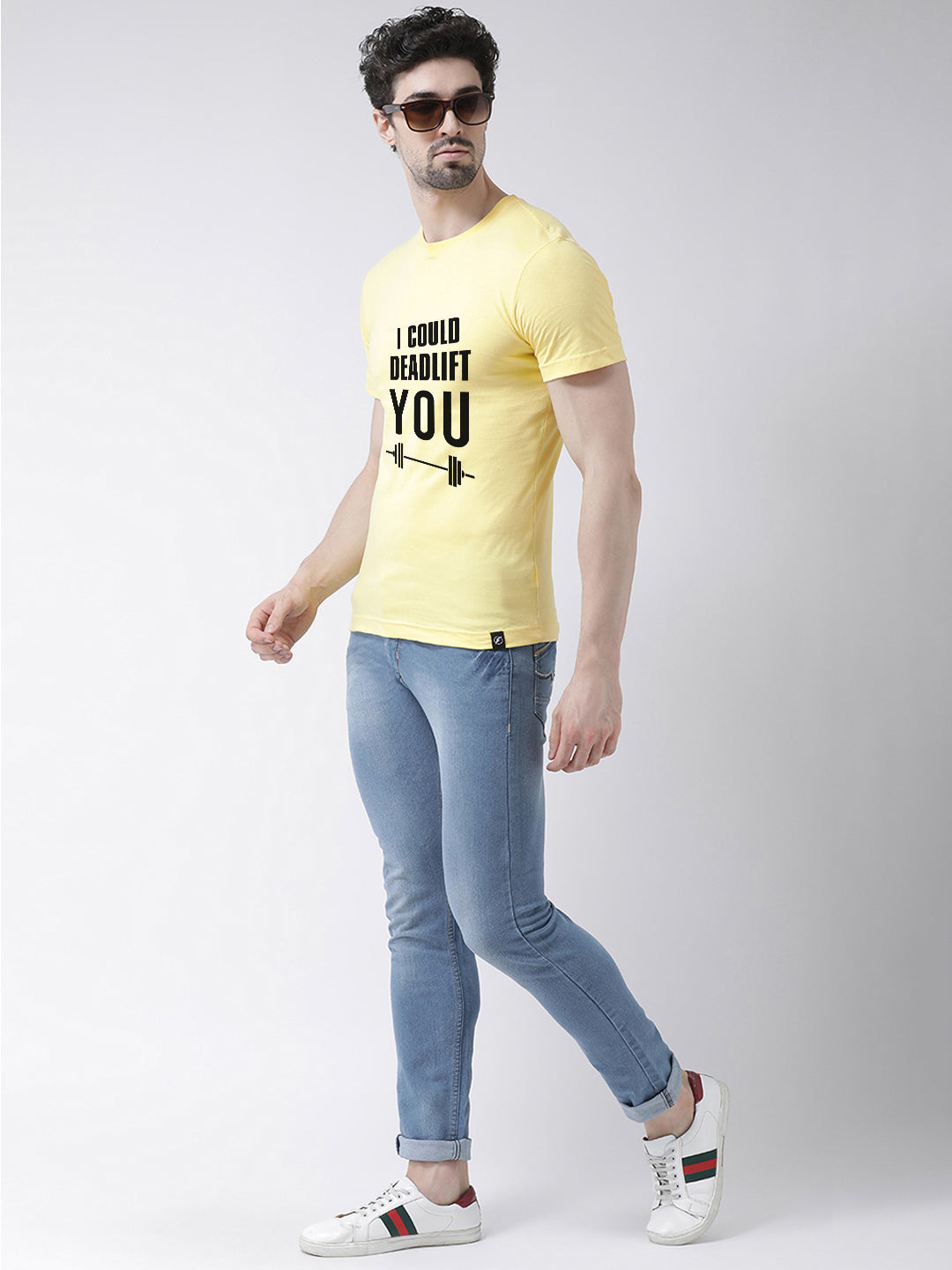 Deadlift Printed Round Neck T-shirt - Friskers