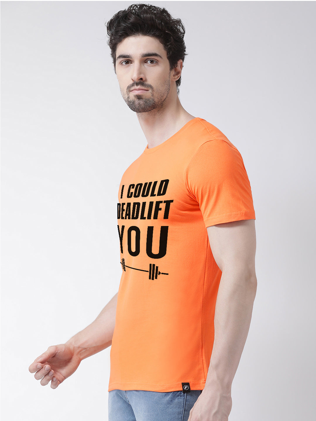 Deadlift Printed Round Neck T-shirt - Friskers