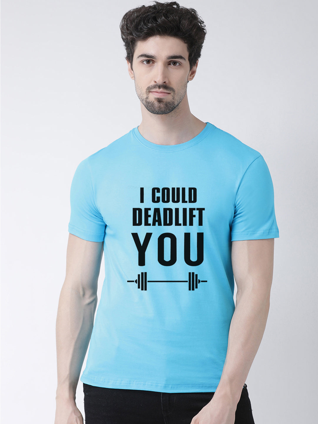 Deadlift Printed Round Neck T-shirt - Friskers