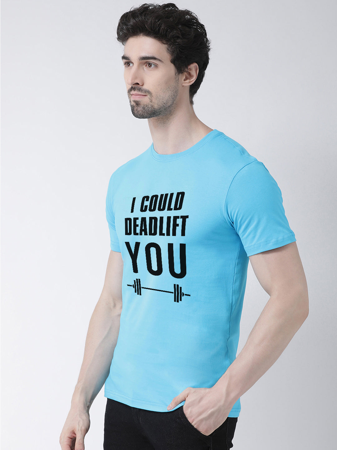 Deadlift Printed Round Neck T-shirt - Friskers