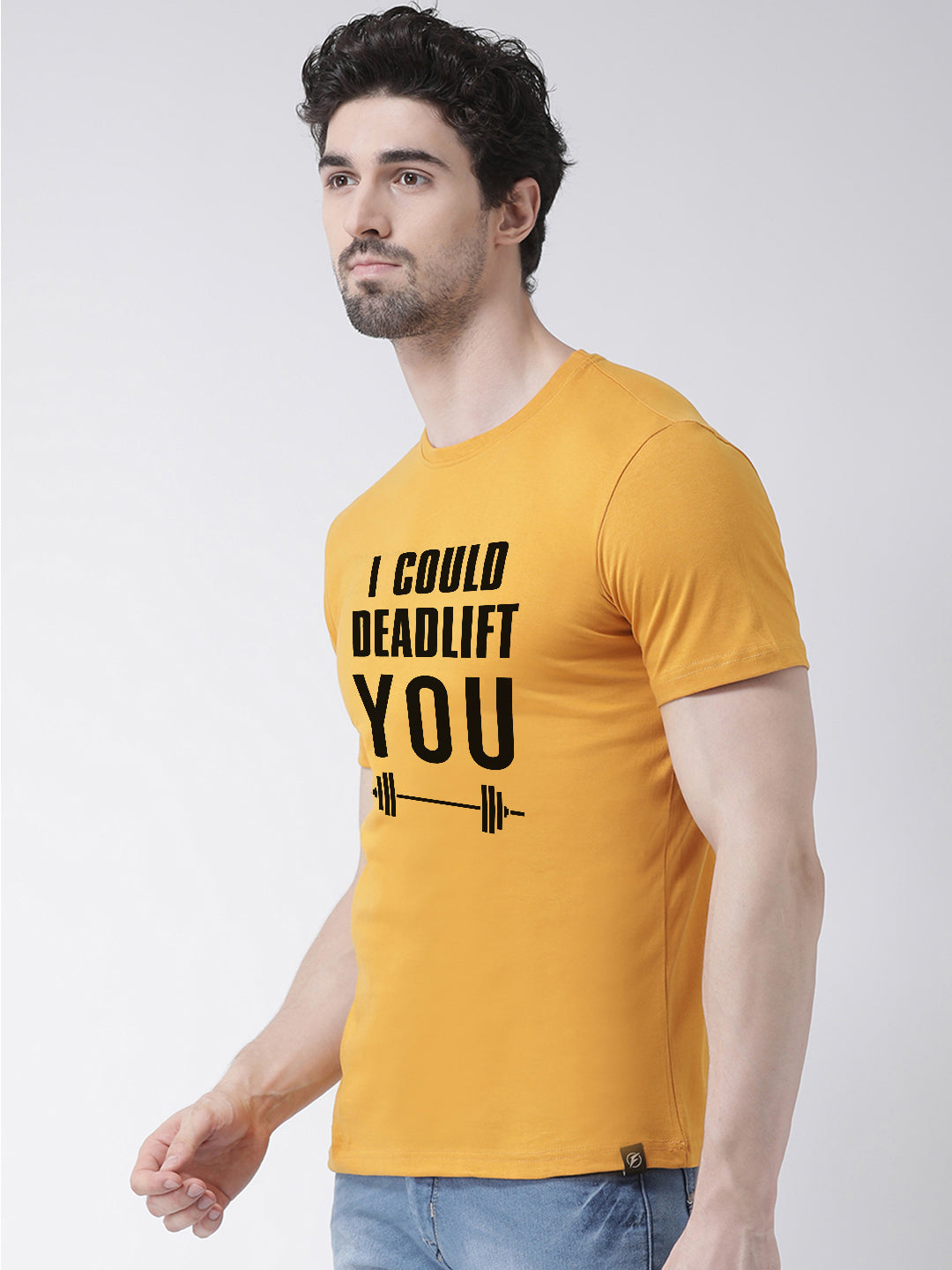 Deadlift Printed Round Neck T-shirt - Friskers