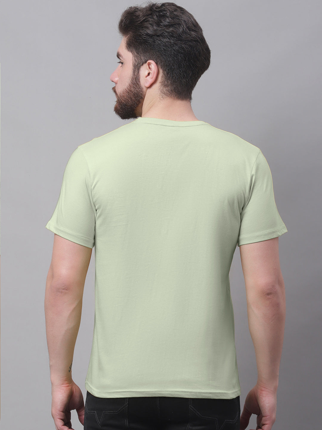 Men's Pack Of 2 Printed Half Sleeves T-Shirt - Friskers