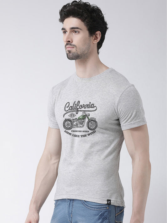 California Printed Round Neck T-shirt - Friskers