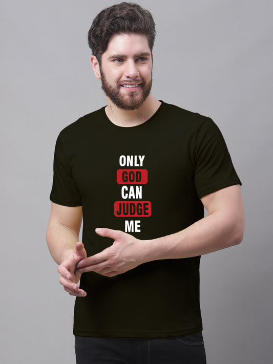 Men's Only God Can Judge Me Pure Cotton T-Shirt - Friskers