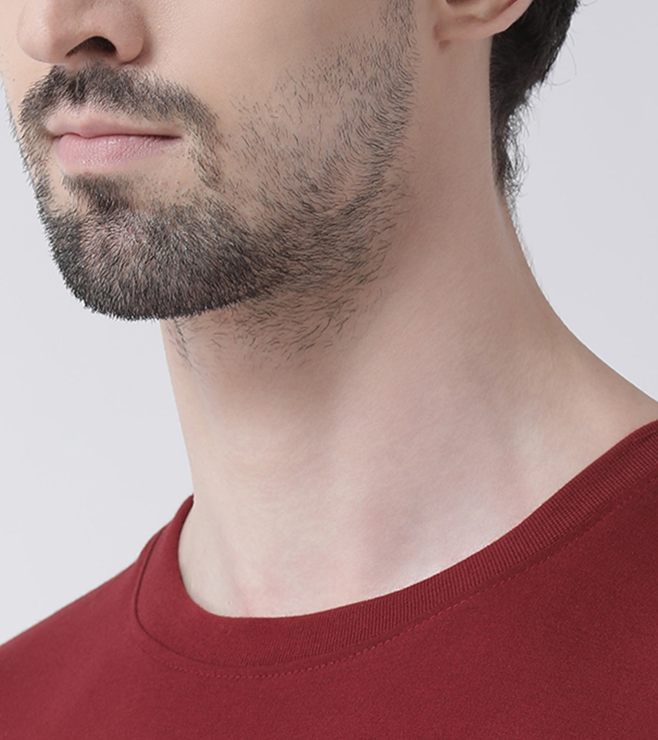 Men's Pack Of 2 Navy & Maroon Printed Half Sleeves T-Shirt - Friskers