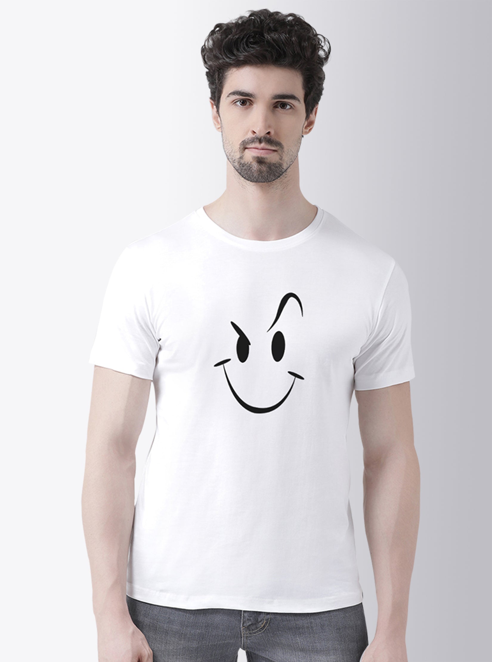 Men's Pack Of 2 Printed Half Sleeves T-Shirt - Friskers