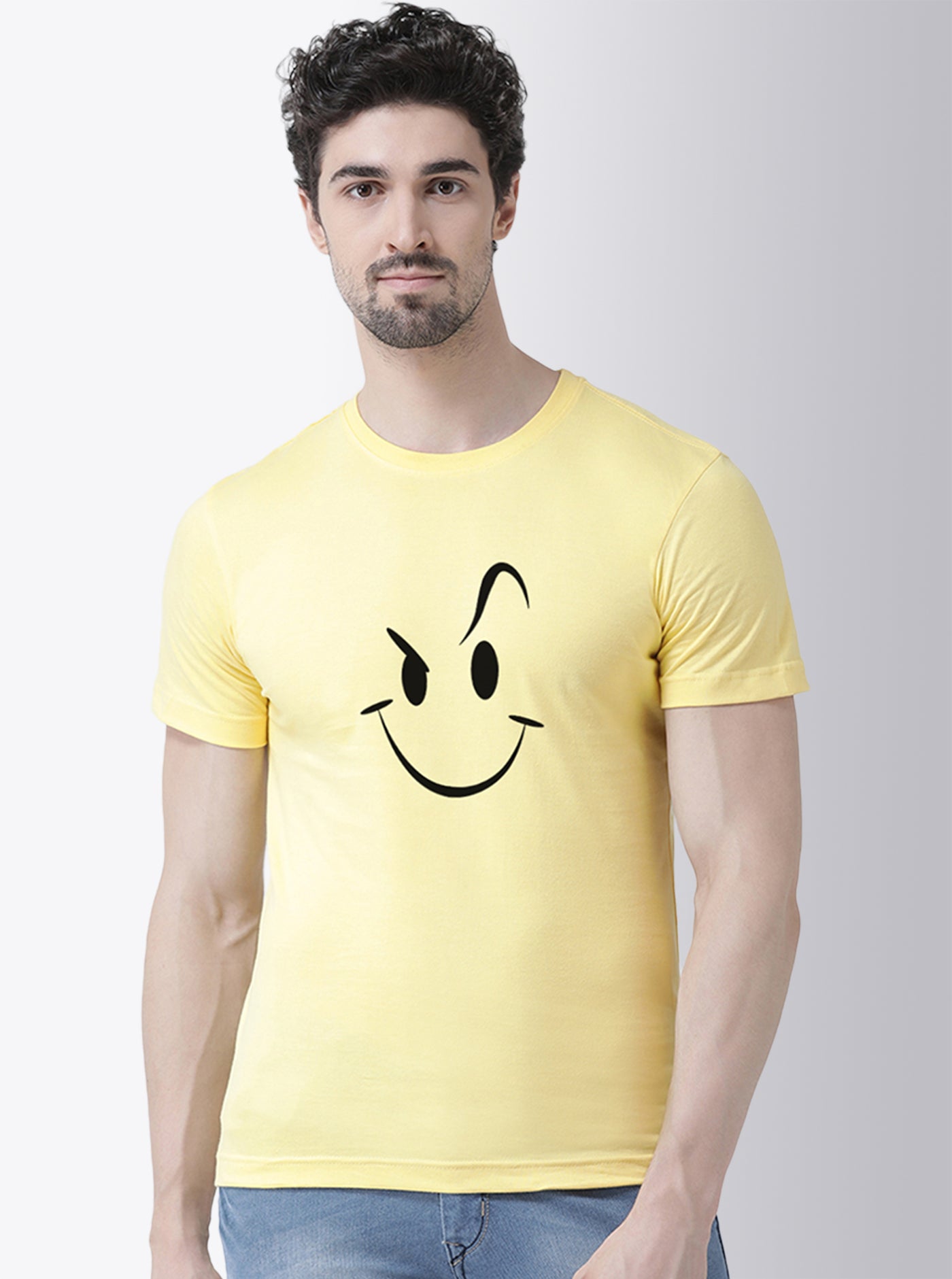 Men's Pack Of 2 Printed Half Sleeves T-Shirt - Friskers