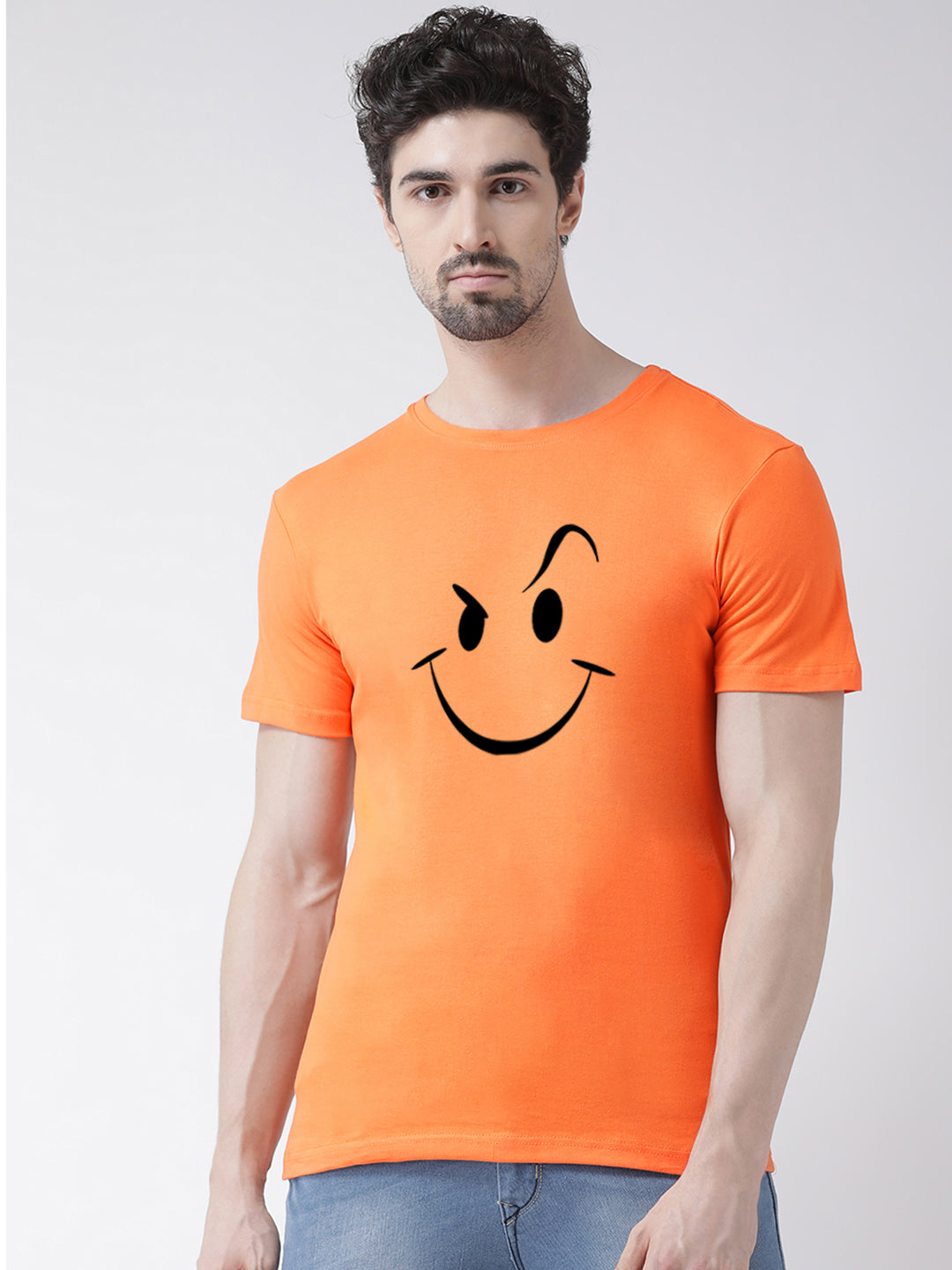 Men's Pack Of 2 Printed Half Sleeves T-Shirt - Friskers