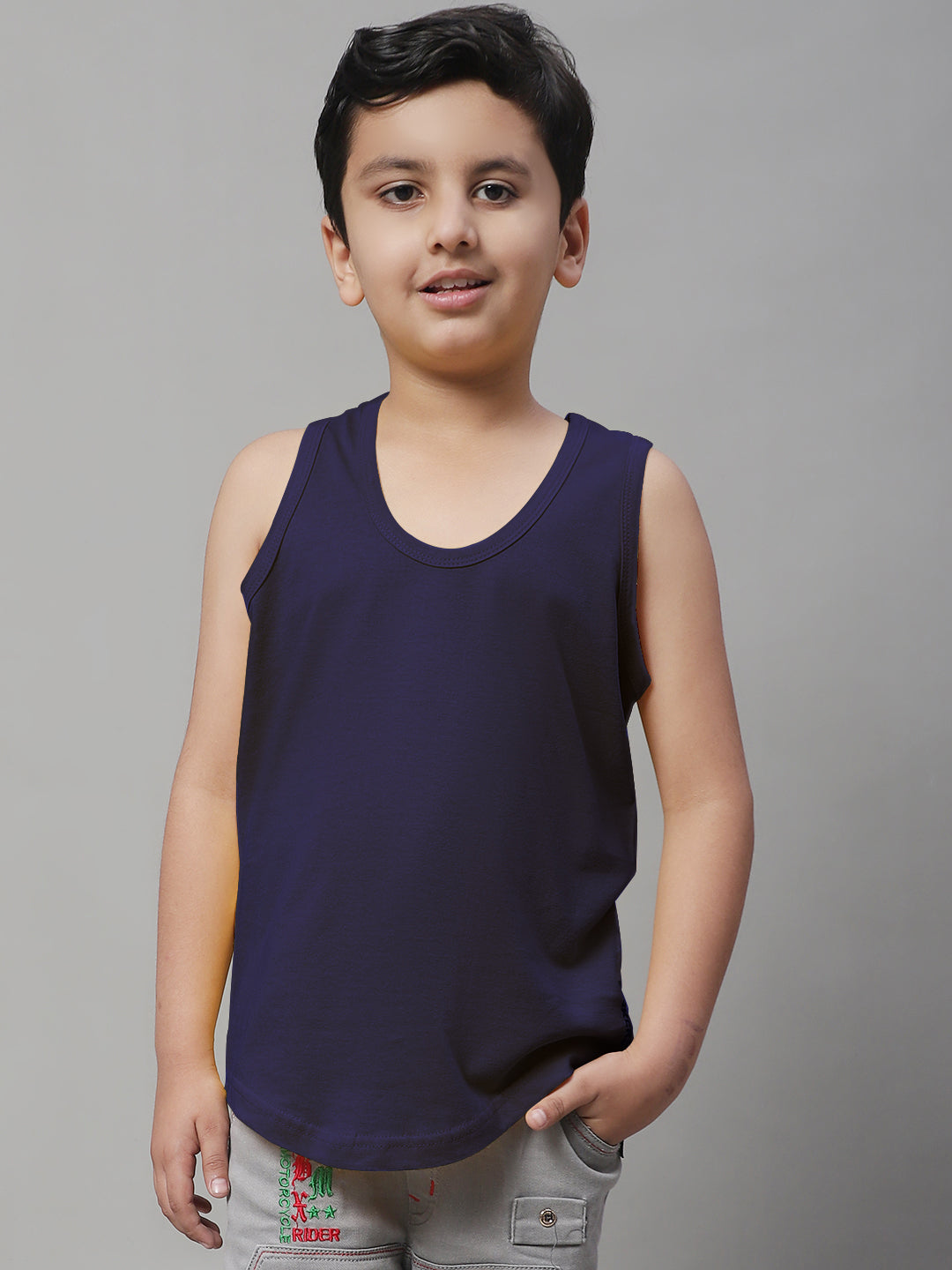 Pure Cotton Regular Fit 2-7Y Kids Vest - Friskers