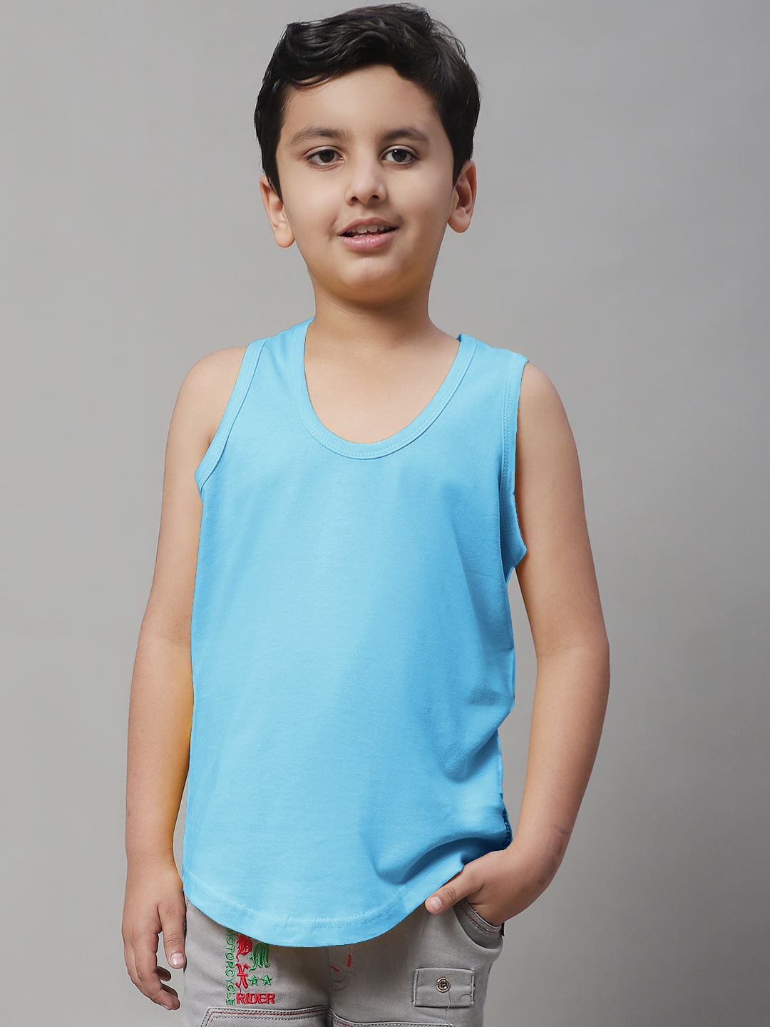 Pure Cotton Regular Fit 7-12Y Kids Vest - Friskers