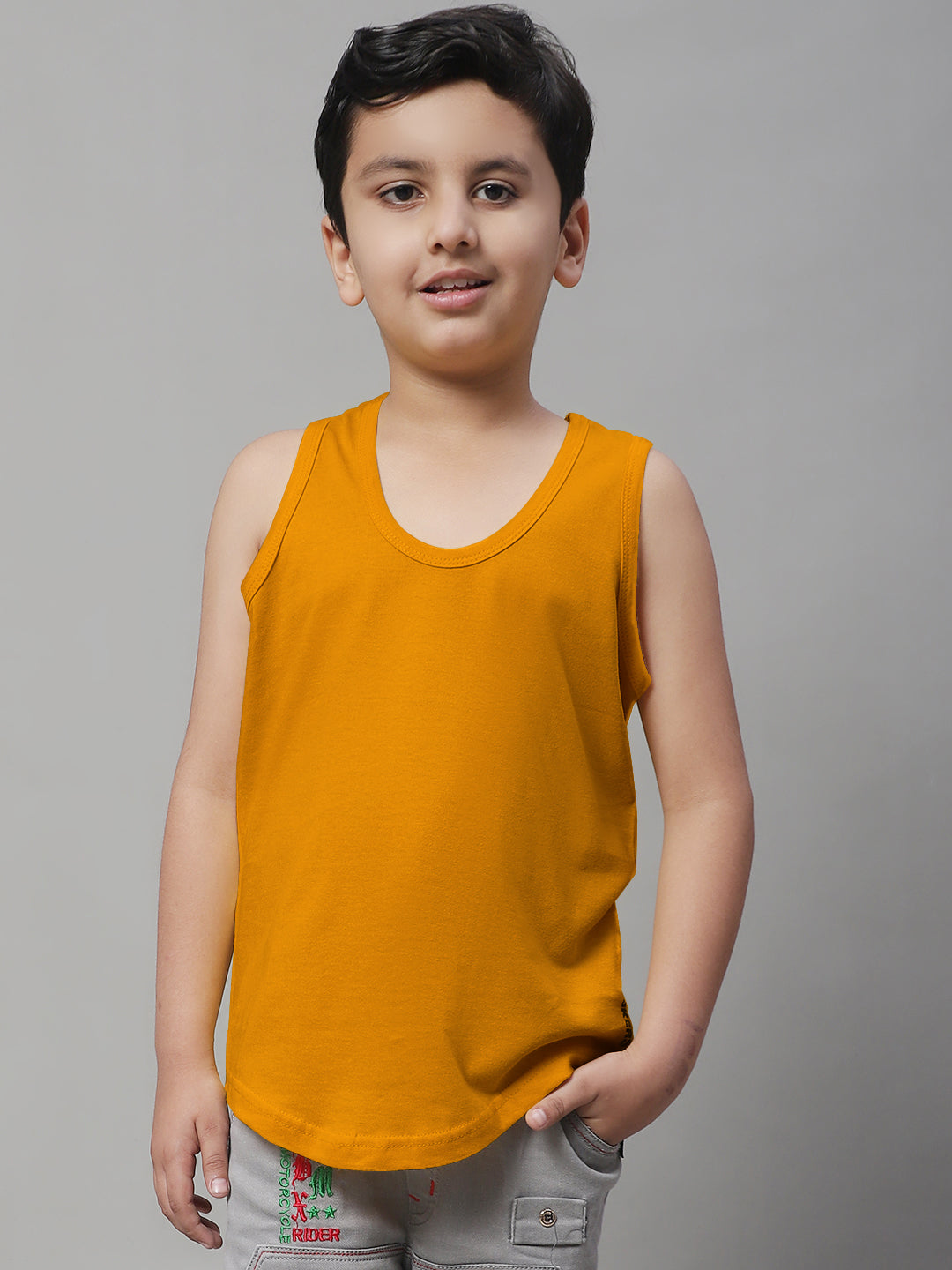 Pure Cotton Regular Fit 7-12Y Kids Vest - Friskers