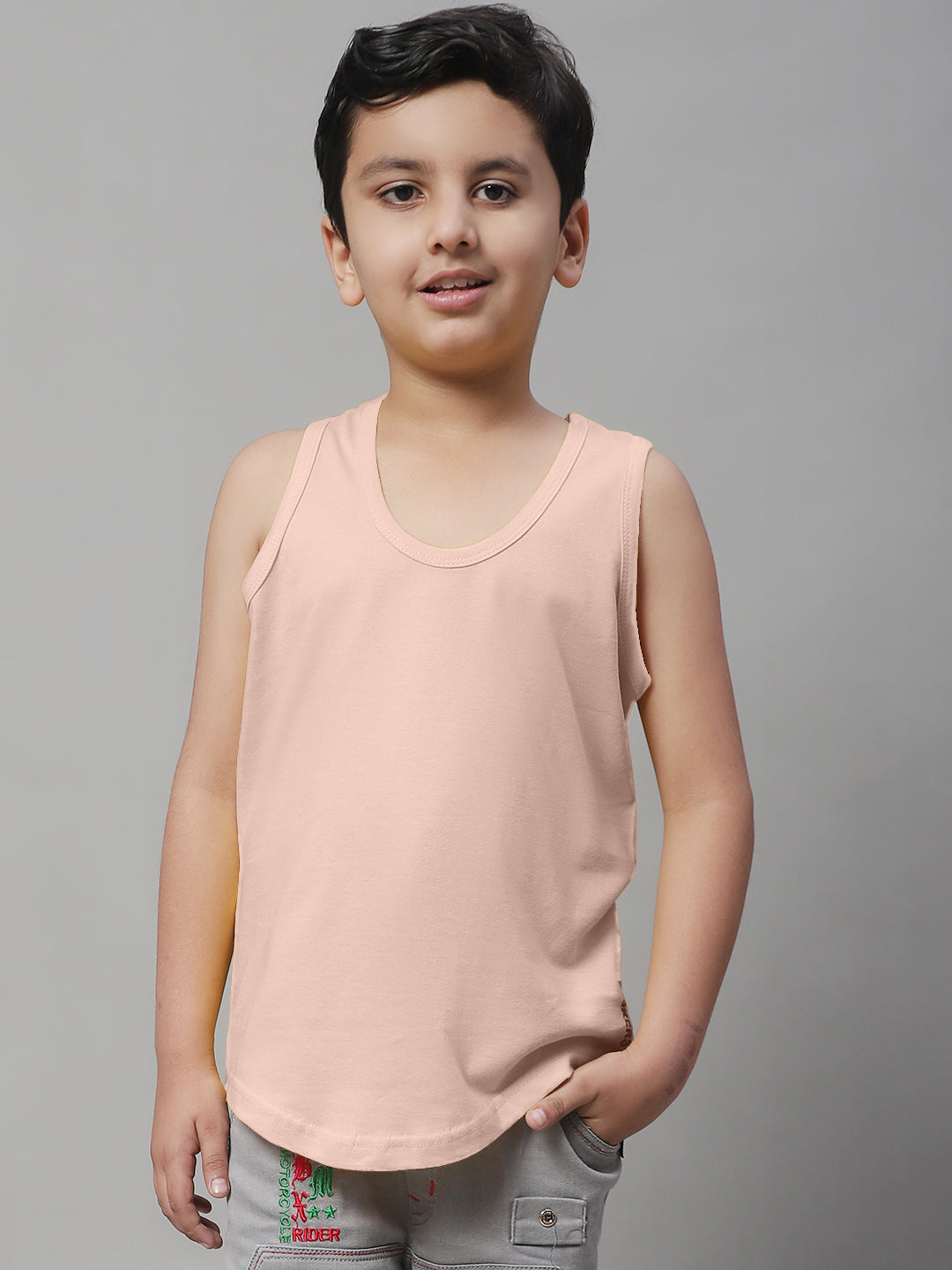 Pure Cotton Regular Fit 7-12Y Kids Vest - Friskers