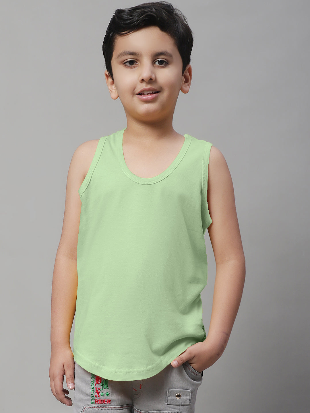 Pure Cotton Regular Fit 7-12Y Kids Vest - Friskers