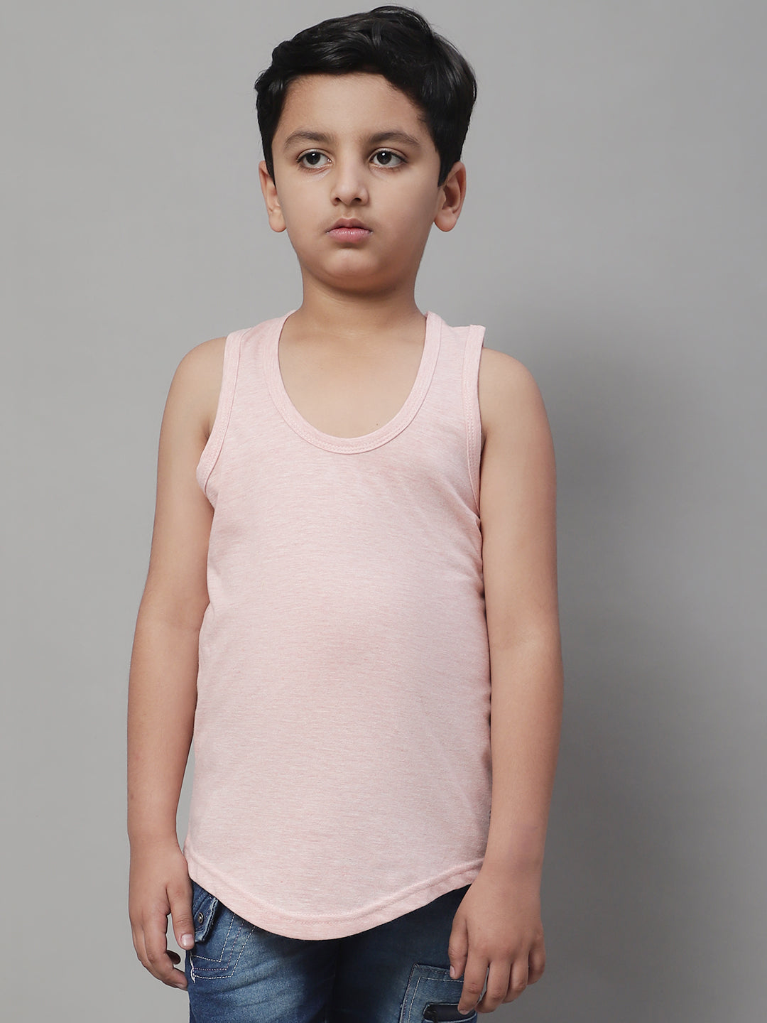 Kids Cool & Soft Solid Pure Cotton Vest - Friskers