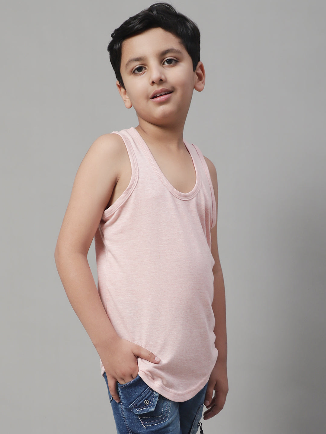Kids Cool & Soft Solid Pure Cotton Vest - Friskers