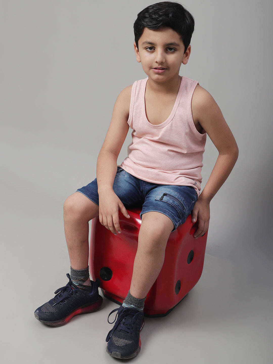 Kids Cool & Soft Solid Pure Cotton Vest - Friskers