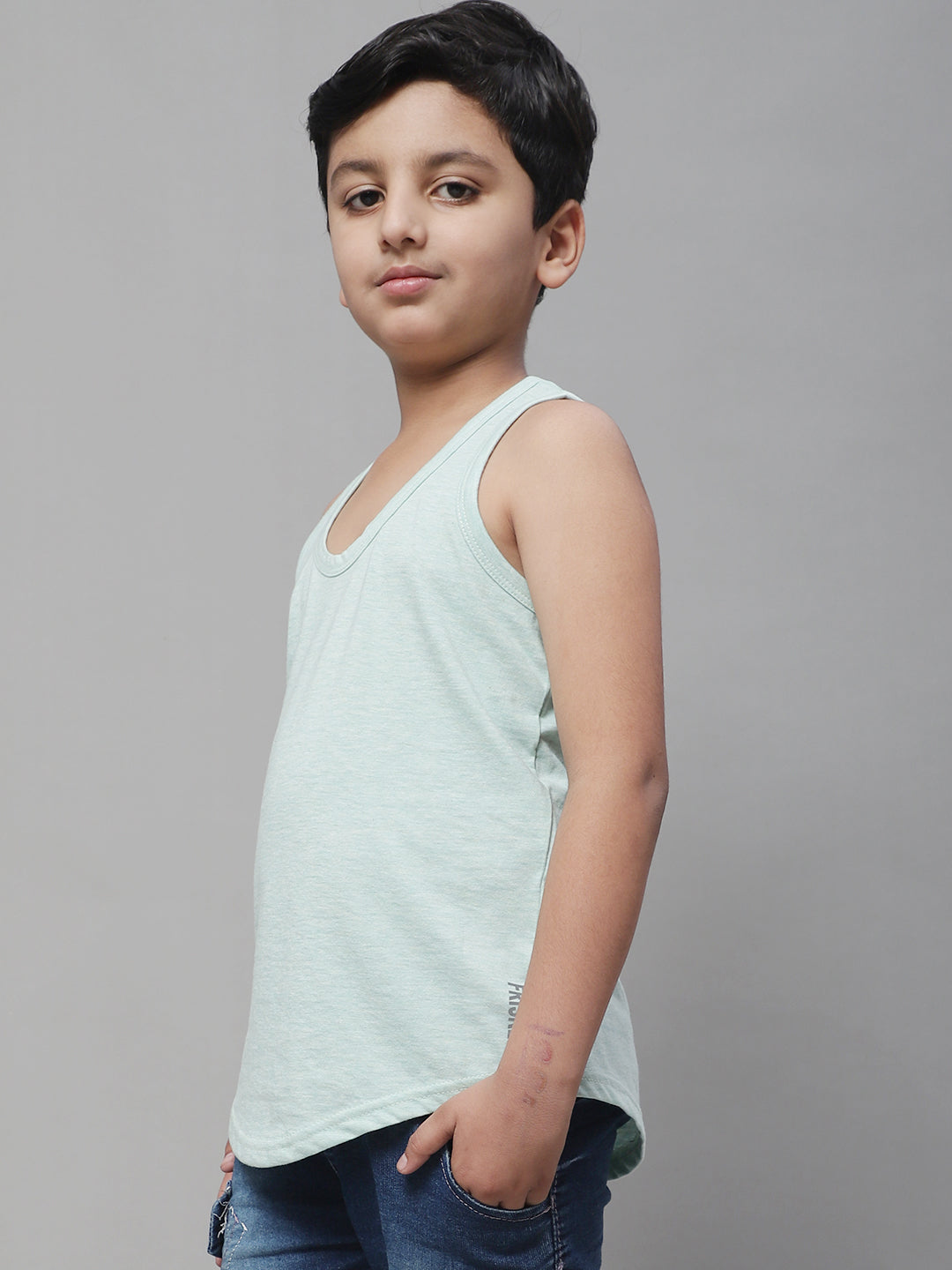 Kids Cool & Soft Solid Pure Cotton Vest - Friskers