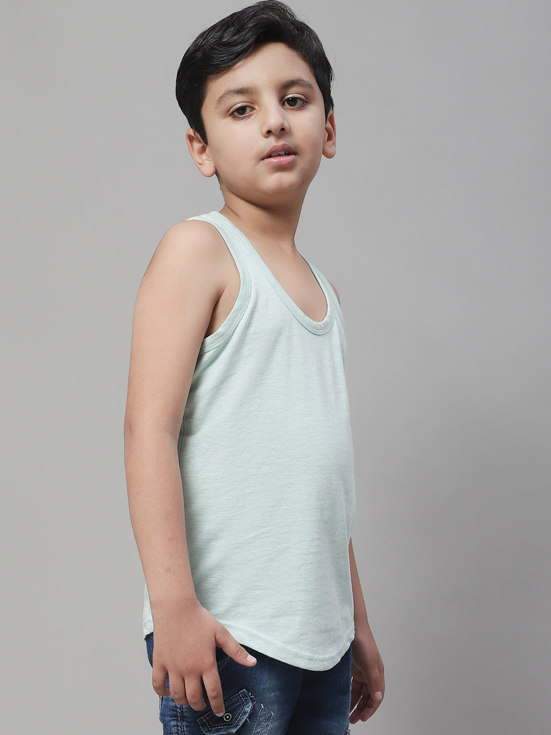 Kids Cool & Soft Solid Pure Cotton Vest - Friskers