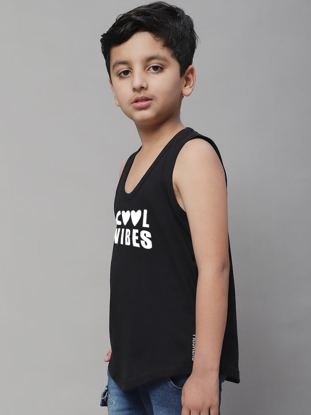 Kids Cool Vibes Printed Pure Cotton Classic Vest - Friskers