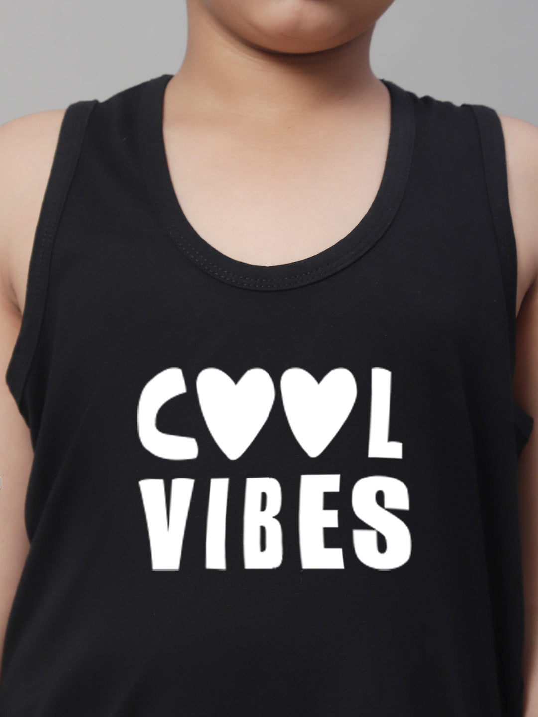 Kids Cool Vibes Printed Pure Cotton Classic Vest - Friskers