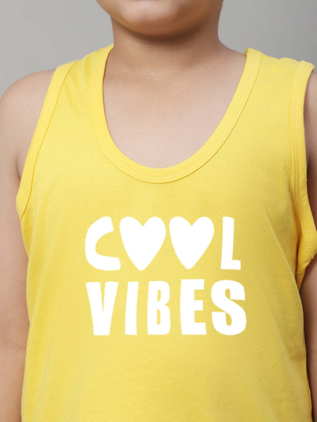 Kids Cool Vibes Printed Pure Cotton Classic Vest - Friskers