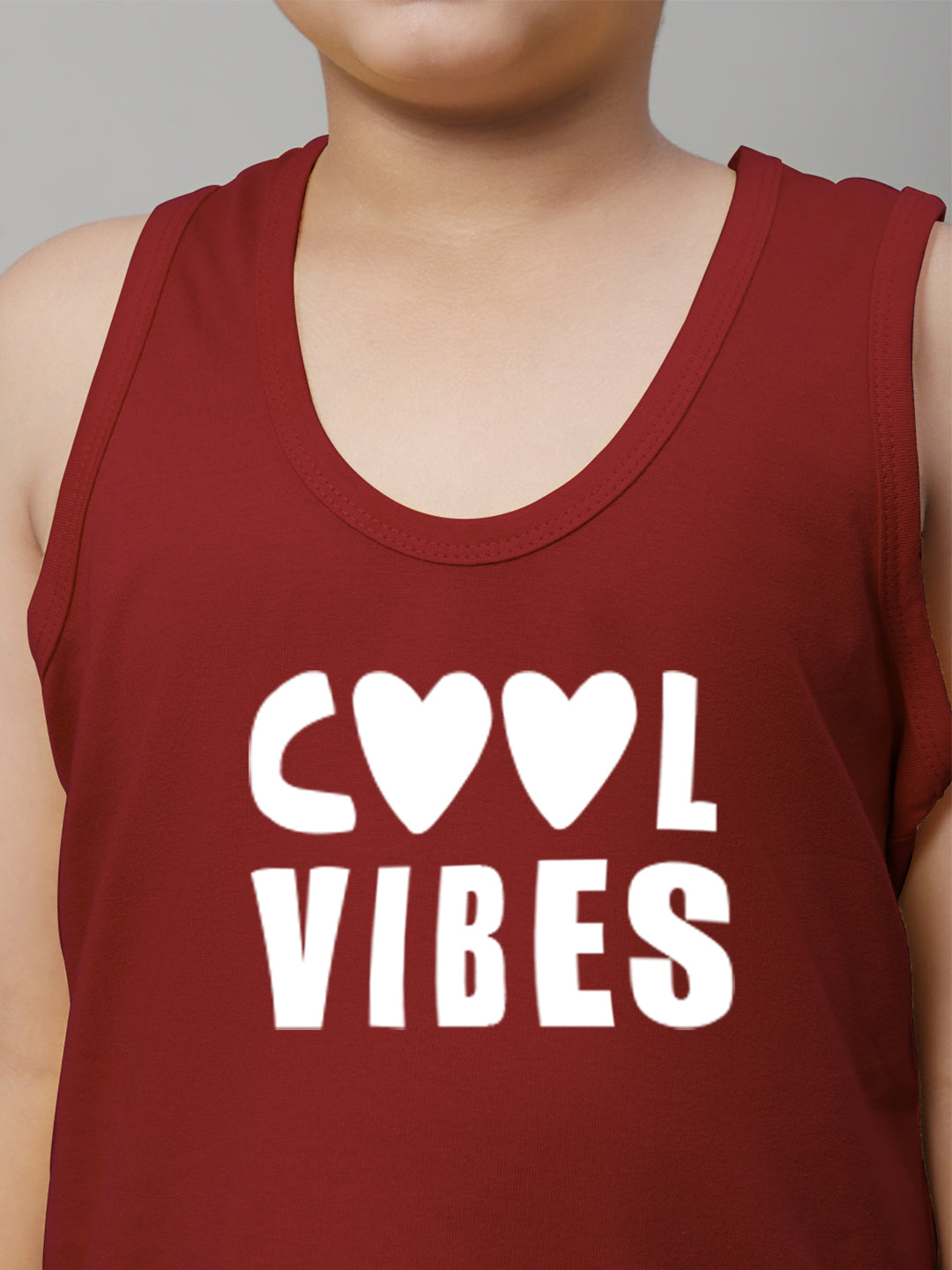 Kids Cool Vibes Printed Pure Cotton Classic Vest - Friskers