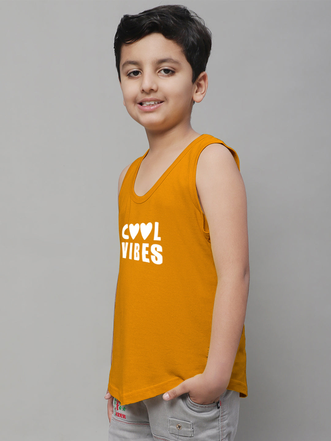 Kids Cool Vibes Printed Pure Cotton Classic Vest - Friskers