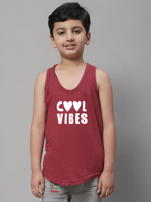 Kids Cool Vibes Soft Cotton Printed Vest
