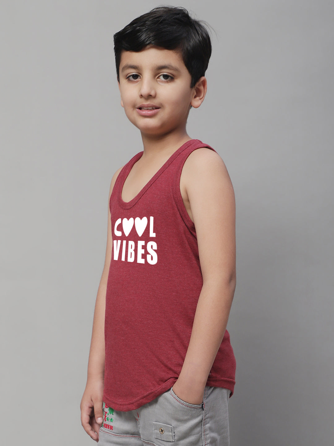 Kids Cool Vibes Soft Cotton Printed Vest - Friskers