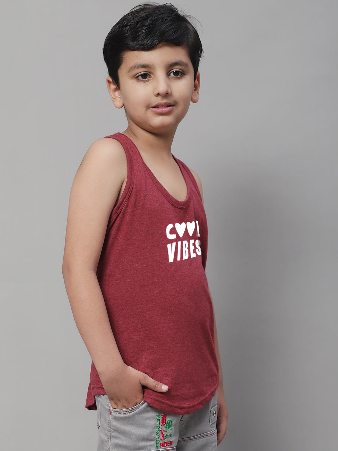 Kids Cool Vibes Soft Cotton Printed Vest - Friskers