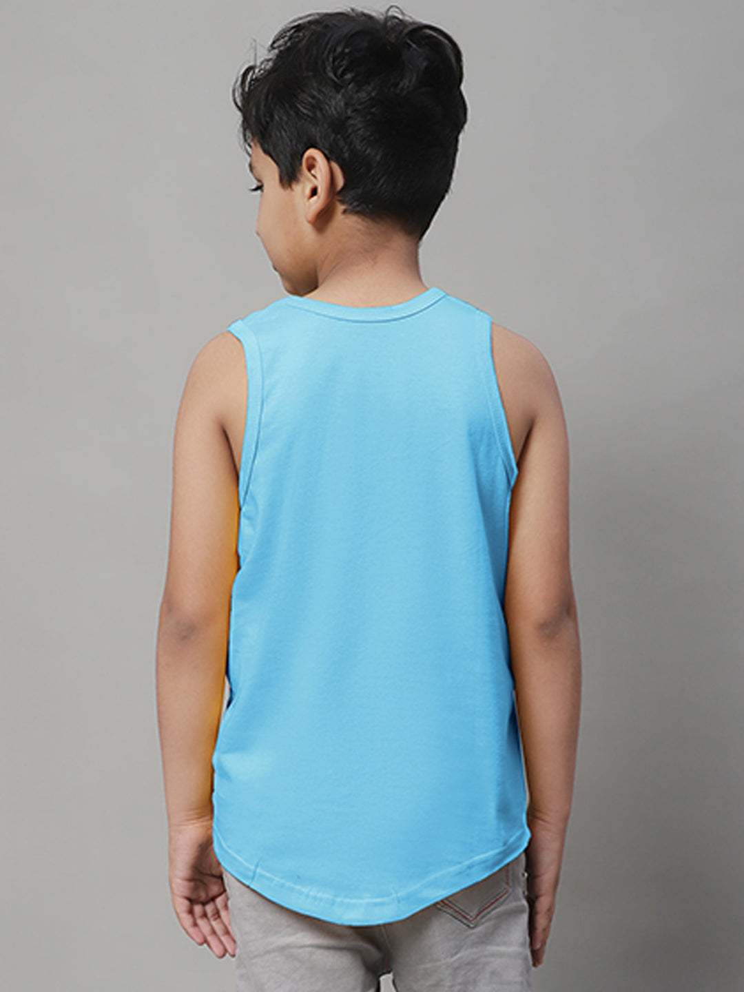 Boys Happy Today Regular Fit Printed Vest - Friskers