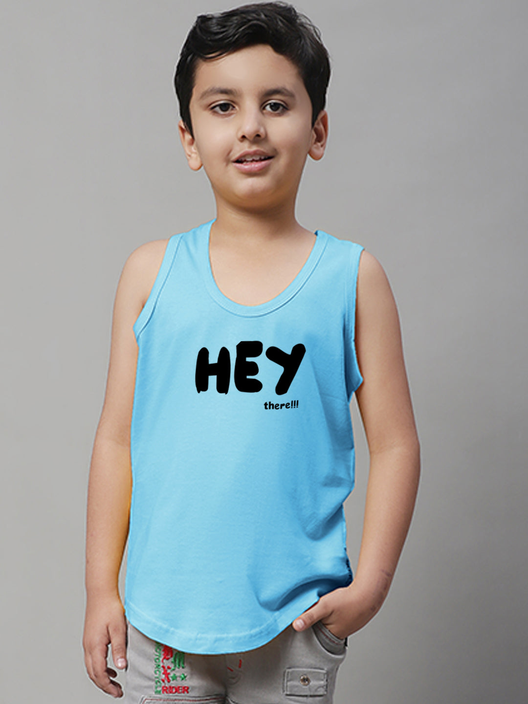 Boys Hey Regular Fit Printed Vest - Friskers