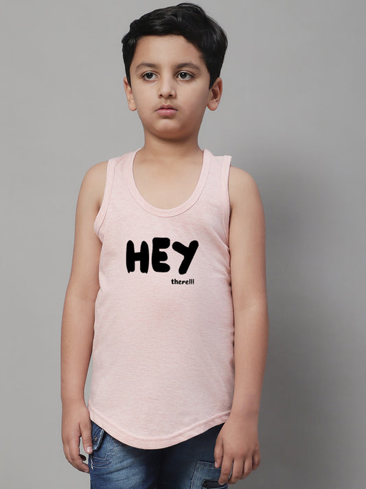 Boys Hey Regular Fit Printed Vest - Friskers