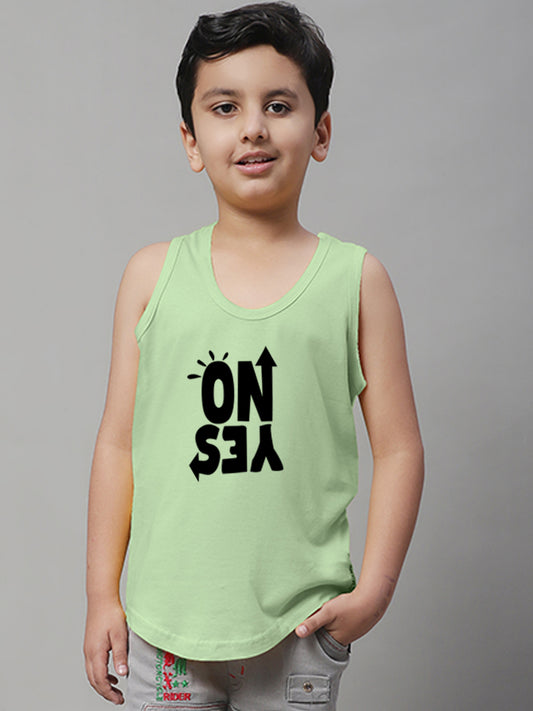 Boys No Yes Regular Fit Printed Vest - Friskers
