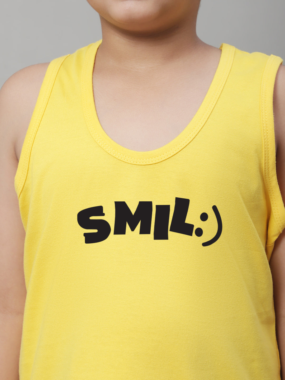 Kids Smile Pure Cotton Printed Regular Fit Vest - Friskers